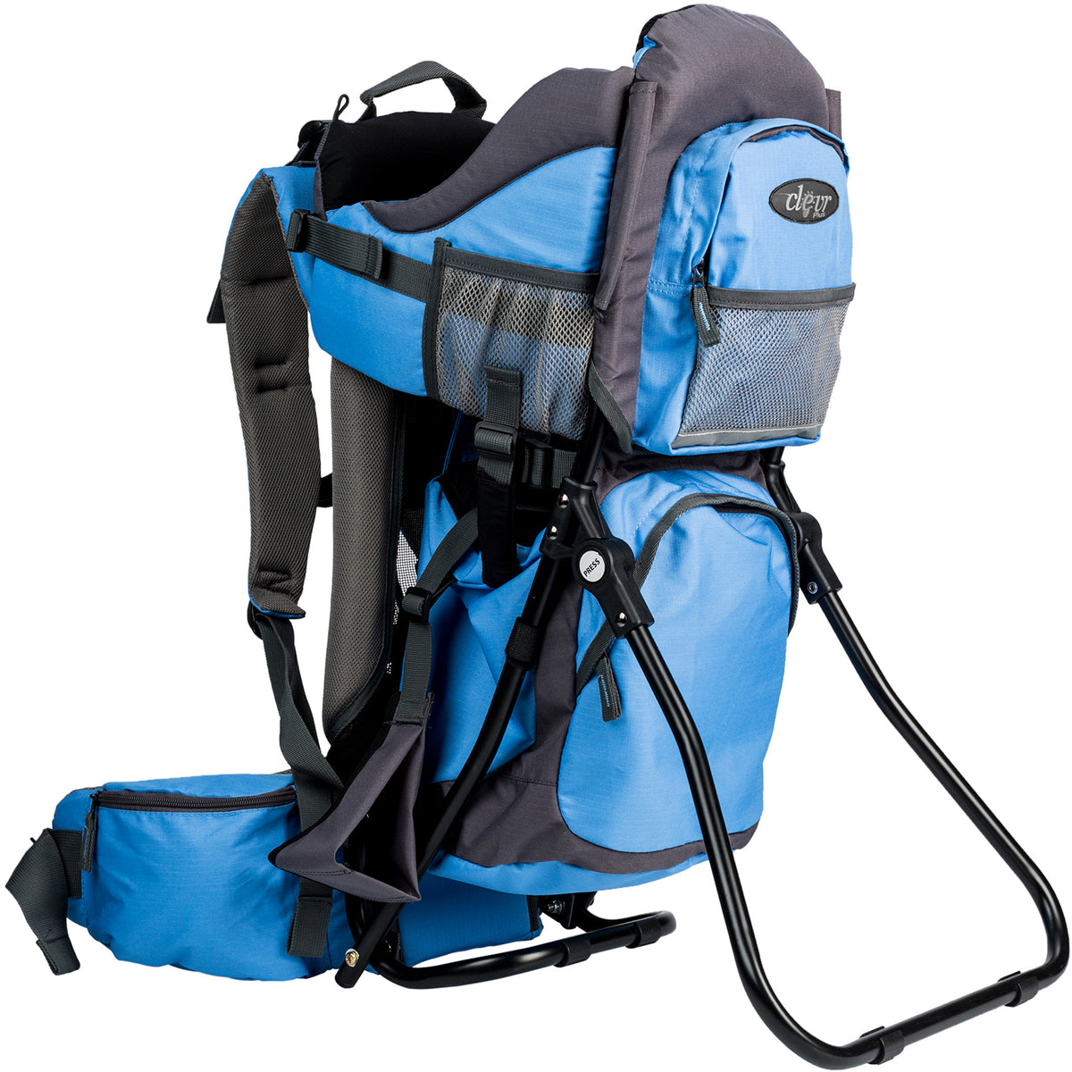 ClevrPlus Baby Backpack Hiking Child Carrier Blue Crosslinks