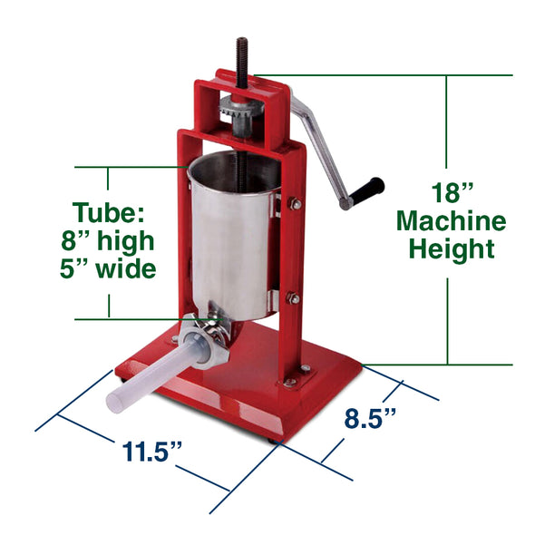 Clevr Sausage Stuffer Stuffer Vertical 3L/7LB 5-7 Pound Meat Filler (CL_CRS201701) - Alt Image 3