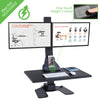 AdvanceUp Electric Auto Standing Desk Converter Riser with Dual Monitor Mount (CL_CRS503604) - Alt Image 1