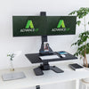 AdvanceUp Electric Auto Standing Desk Converter Riser with Dual Monitor Mount (CL_CRS503604) - Main Image