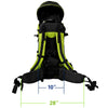 ClevrPlus Deluxe Lightweight Baby Backpack Child Carrier, Green (CL_CRS600204) - Alt Image 6