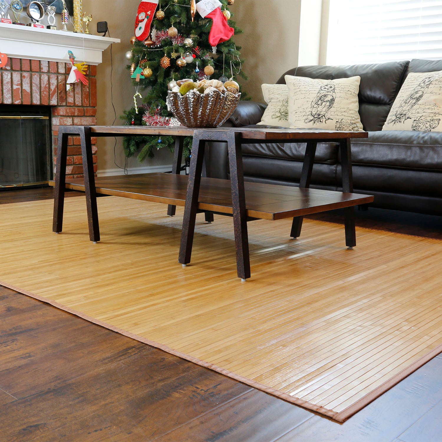 5' x 8' Bamboo Area Rug Floor Carpet